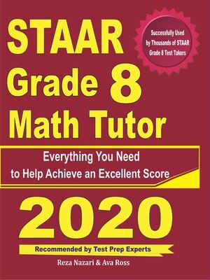 cover image of STAAR Grade 8 Math Tutor
